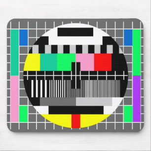 Retro-Farb-TV-Testbild Mousepad