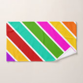 Retro-Farbbandmuster Badhandtuch Set (Handtuch)