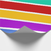 Retro-Farbbandmuster Geschenkpapier (Ecke)