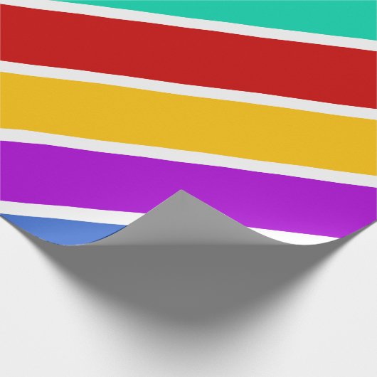 Retro-Farbbandmuster Geschenkpapier (Ecke)