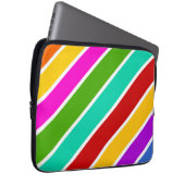 Retro-Farbbandmuster Laptopschutzhülle (Vorne Rechts)