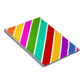 Retro-Farbbandmuster Notizblock (Rechte Seite)