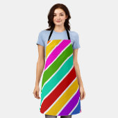 Retro-Farbbandmuster Schürze (Getragen)