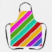 Retro-Farbbandmuster Schürze (Vorderseite)