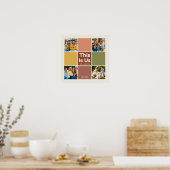 Retro-Farbblock Dies ist unser Angebot 4 FotoColla Poster (Küche)