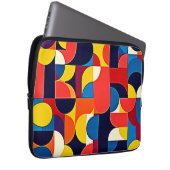 Retro-Farbblock-Geometrie-Kunst Laptopschutzhülle (Vorne Rechts)