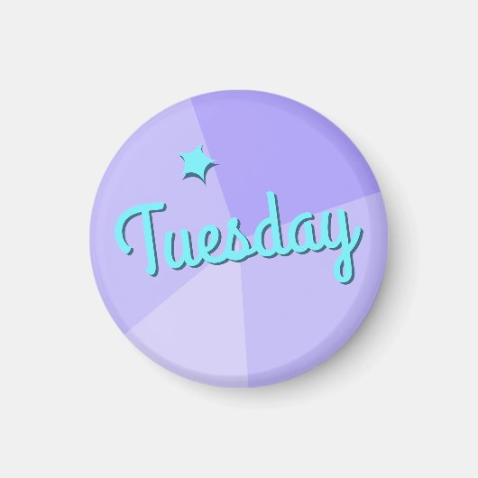 Retro-Farbblockplaner Magnet (Vorne)