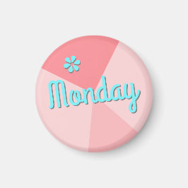 Retro-Farbblockplaner Magnet