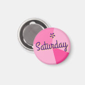 Retro-Farbblockplaner Magnet (Vorderseite/Rückseite)