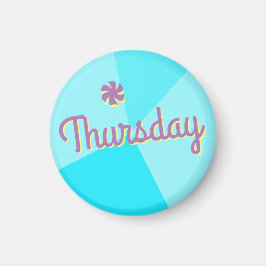 Retro-Farbblockplaner Magnet