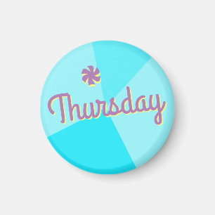 Retro-Farbblockplaner Magnet