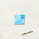 Retro-Farbblockplaner Post-it Klebezettel (Auf Schreibtisch)