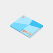 Retro-Farbblockplaner Post-it Klebezettel (angewinkelt)