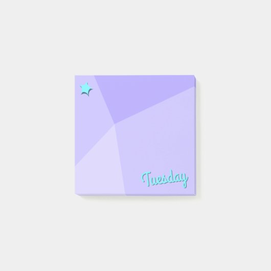 Retro-Farbblockplaner Post-it Klebezettel (Vorderseite)