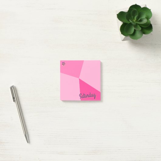 Retro-Farbblockplaner Post-it Klebezettel (Büro)