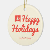 Retro-Farbbock-Boutique-Ornament Keramik Ornament (Links)