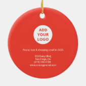 Retro-Farbbock-Boutique-Ornament Keramik Ornament (Hinten)