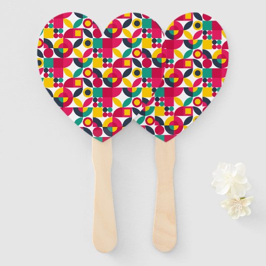 Retro-Farbe Fächer (Vorne und Hinten)