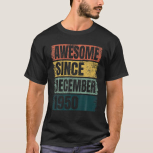 Retro-Farben 70. Geburtstagsgeschenk Großartig sei T-Shirt