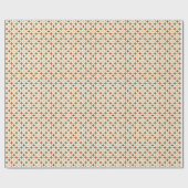 Retro-Farben Atomic 50er Formen Muster Geschenkpapier (Flach)