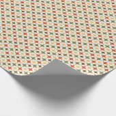 Retro-Farben Atomic 50er Formen Muster Geschenkpapier (Ecke)