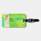 Retro-Farben für abstrakte Kunst 3 Gepäckanhänger (Vorderseite horizontal)