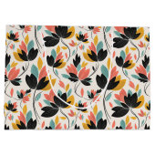 Retro-Farben  Große Geschenktüte (Rückseite)