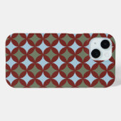 Retro Farben Mitte Jahrhundert Moderne Kreise Case-Mate iPhone Hülle (Rückseite (Horizontal))