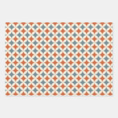 Retro Farben Mitte Jahrhundert Moderne Kreise Geschenkpapier Set (Vorderseite 2)