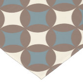 Retro Farben Mitte Jahrhundert Moderne Kreise Kurzer Tischläufer (Ecke)