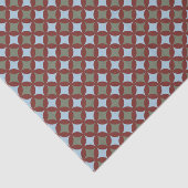 Retro Farben Mitte Jahrhundert Moderne Kreise Seidenpapier (Ausschnitt)