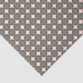 Retro Farben Mitte Jahrhundert Moderne Kreise Seidenpapier (Ausschnitt)