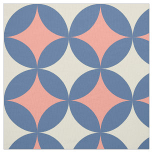 Retro Farben Mitte Jahrhundert Moderne Kreise Stoff