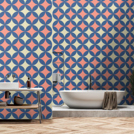 Retro Farben Mitte Jahrhundert Moderne Kreise Tapete