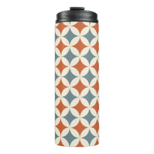 Retro Farben Mitte Jahrhundert Moderne Kreise Thermosbecher