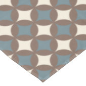 Retro Farben Mitte Jahrhundert Moderne Kreise Tischdecke (Schrägansicht)