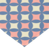 Retro Farben Mitte Jahrhundert Moderne Kreise Tischdecke (Schrägansicht)