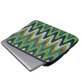 Retro-Farben Muster Laptopschutzhülle (Vorne Knopf)