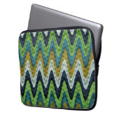 Retro-Farben Muster Laptopschutzhülle (Vorderseite Links)