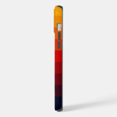 Retro-farben Regenbogen iPhone Hülle (Linke Seite)
