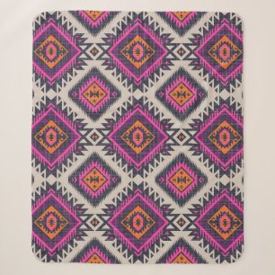 Retro Farben, Stamm Navajo Design. Sherpadecke
