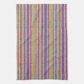Retro-Farben texturiertes Streifendesign Geschirrtuch (Vertikal)