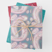 RETRO FARBEN UND FORMEN 1950 woo hoo Geschenkpapier Set (Beispiel)