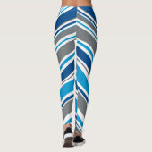 Retro-Farben Waves  Leggings (Rückseite)