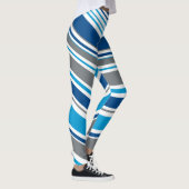 Retro-Farben Waves  Leggings (Rechts)
