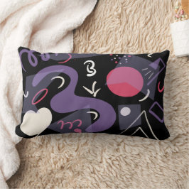 Retro, farbenfroh, komfortables Lumbalkissen Lendenkissen