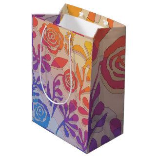 Retro farbenfroh mittlere geschenktüte