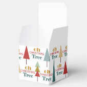 Retro farbenfroh Oh Weihnachtsbaum Urlaub Geschenkschachtel (Geöffnet)