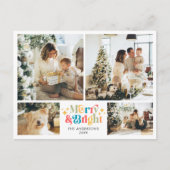 Retro Farbenfroh und hell 4 Foto Weihnachten (Vorderseite)