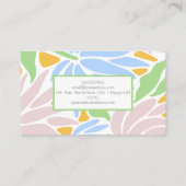 Retro farbenfroh visitenkarte (Rückseite)